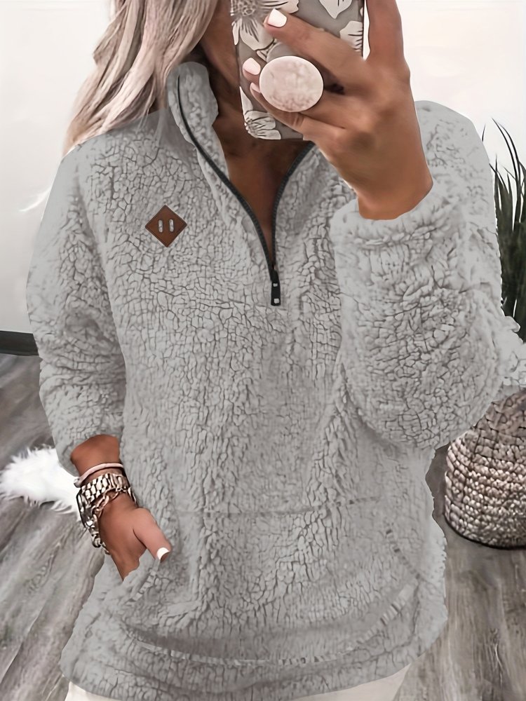 Jana | Jersey de felpa con cremallera