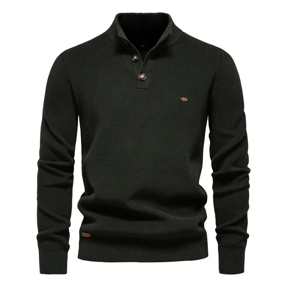 Konrad | Jersey Elegante de hombre con botones.