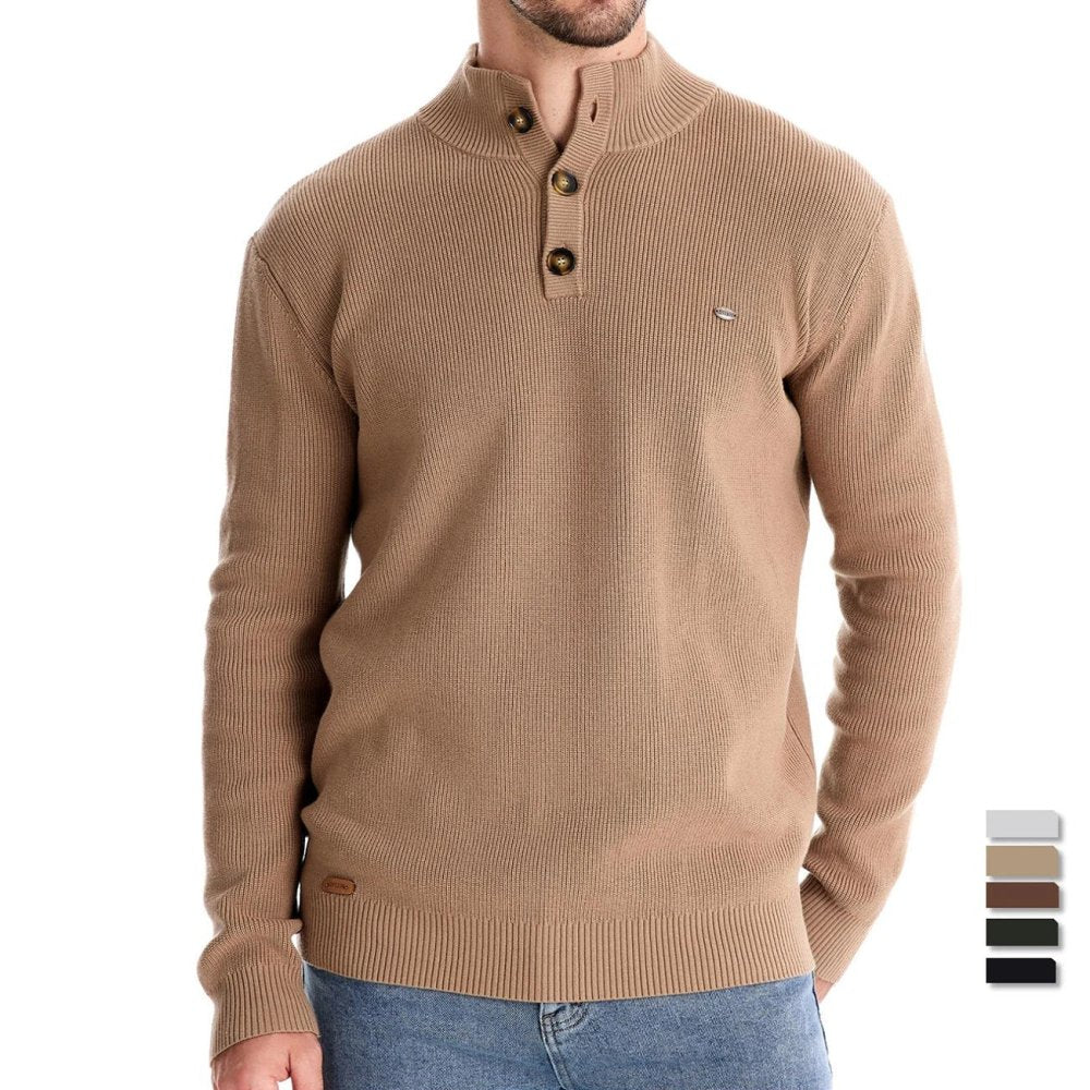 Konrad | Jersey Elegante de hombre con botones.