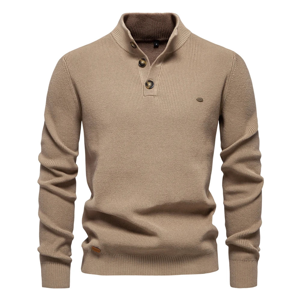 Konrad | Jersey Elegante de hombre con botones.